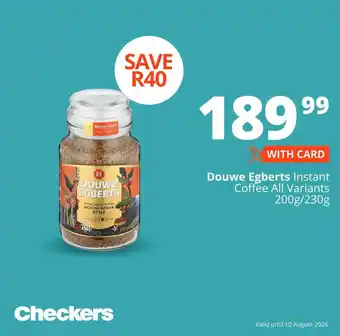 Douwe Egberts Instant Coffee