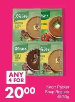 Save Knorr Packet Soup Regular offer