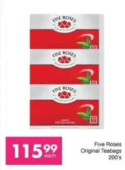 Save Five Roses Original Teabags offer