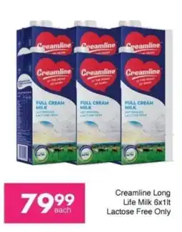 Save Creamline Long Life Milk Lactose Free offer