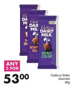 Save Cadbury Slabs Assorted offer