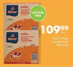 Save Clover Nolac Lactose Free Medium Cream Milk offer