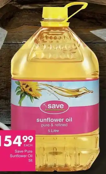 Save Save Pure Sunflower Oil offer
