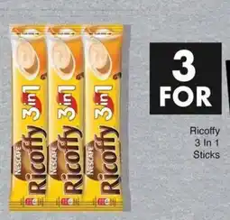Save Nescafe Ricoffy 3 In 1 Sticks offer