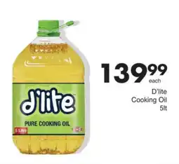 Save D'lite Pure Cooking Oil offer