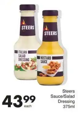 Save Steers Sauce/Salad Dressing offer