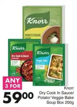 Save Knorr Dry Cook In Sauce/ Potato/ Veggie Bake Soup Box offer