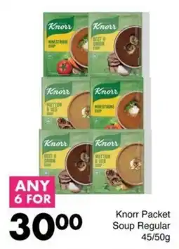 Save Knorr Packet Soup Regular offer