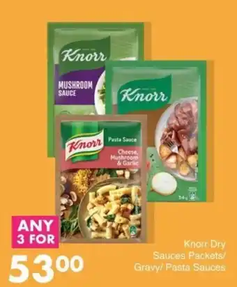Save Knorr Dry Sauces Packets/Gravy/Pasta Sauces offer