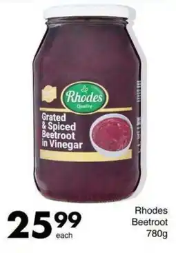 Save Rhodes Grated & Spiced Beetroot in Vinegar offer