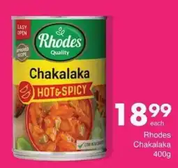 Save Rhodes Chakalaka offer