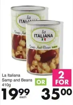 Save La Italiana Samp and Beans offer