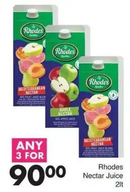Save Rhodes Nectar Juice offer