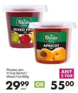 Save Rhodes Jam In Cup Apricot/ Mixed Fruit offer