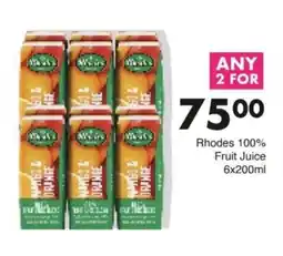 Save Rhodes 100% Fruit Juice offer