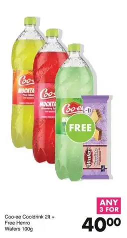 Save Coo-ee Cooldrink + Free Henro Wafers offer