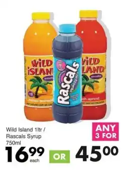 Save Wild Island/ Rascals Syrup offer