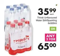 Save Thirsti Unflavoured Water Still/Sparkling offer