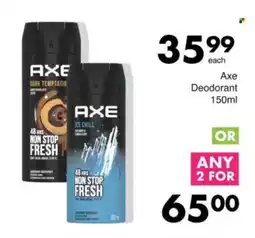 Save Axe Deodorant offer