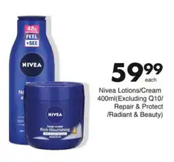 Save Nivea Lotions/Cream offer