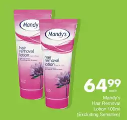 Save Mandy's Hair Removal Lotion offer