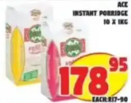 Yarona Cash And Carry ACE INSTANT PORRIDGE offer