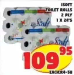Yarona Cash And Carry ISOFT TOILET ROLLS offer