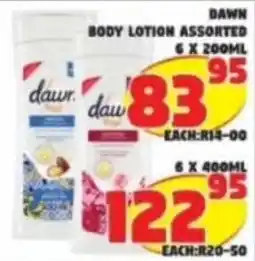 Yarona Cash And Carry Dawn Body Lotion Assorted offer