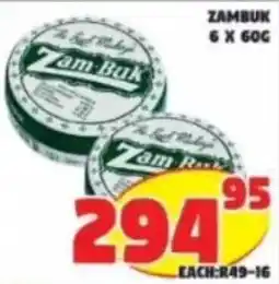Yarona Cash And Carry Zam-Buk offer