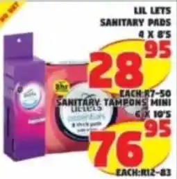 Yarona Cash And Carry Lil Lets Sanitary Pads offer