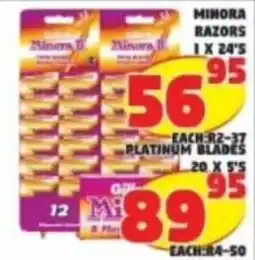 Yarona Cash And Carry Minora Razors offer