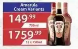 Big Save Liquor Amarula Cream Variants offer