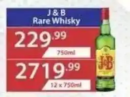 Big Save Liquor J & B Rare Whisky offer