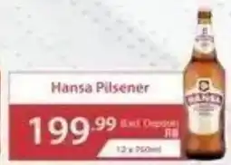 Big Save Liquor Hansa Pilsener offer