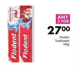Save Flodent Toothpaste offer