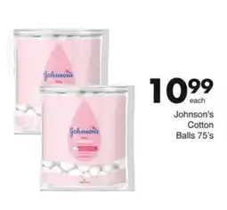 Save Johnson's Cotton Balls 75's offer