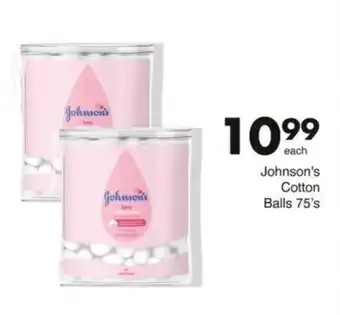 Save Johnson's Cotton Balls 75's offer
