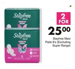 Save Stayfree Maxi Pads 8's offer