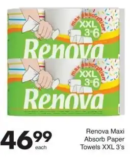 Save Renova Maxi Absorb Paper Towels XXL 3's offer