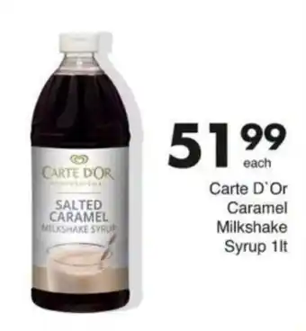 Save Hyper Carte D'Or Salted Caramel Milkshake Syrup offer