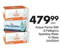 Save Hyper Acqua Panna Still/ S.Pellegrino Sparkling Water In Glass offer