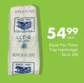 Save Hyper Excel Pac Fomo Tray Hamburger No.6 offer
