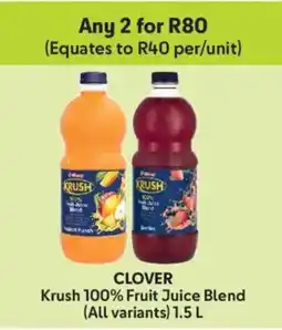 Makro Clover Krush 100% Fruit Juice Blend offer