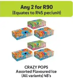 Makro Crazy Pops Assorted Flavoured Ice offer