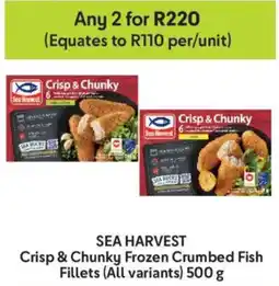 Makro Sea Harvest Crisp & Chunky Frozen Crumbed Fish Fillets offer