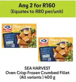 Makro Sea Harvest Oven Crisp Frozen Crumbed Fillet offer