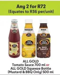 Makro All Gold Tomato Sauce or All Gold Squeeze Bottle offer