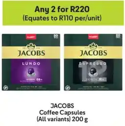 Makro Jacobs Coffee Capsules offer