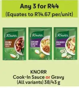 Makro Knorr Cook-In Sauce or Gravy offer