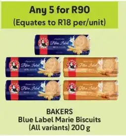 Makro BAKERS Blue Label Marie Biscuits offer